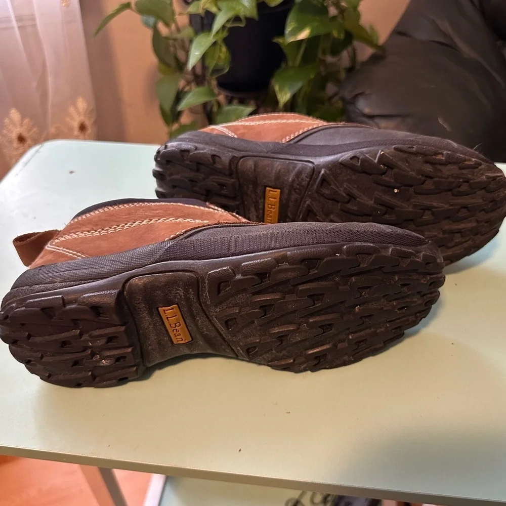 L.L. Bean Storm Chaser 4 Women’s Slip On Boots Brown Black Waterproof Size 8.5 M